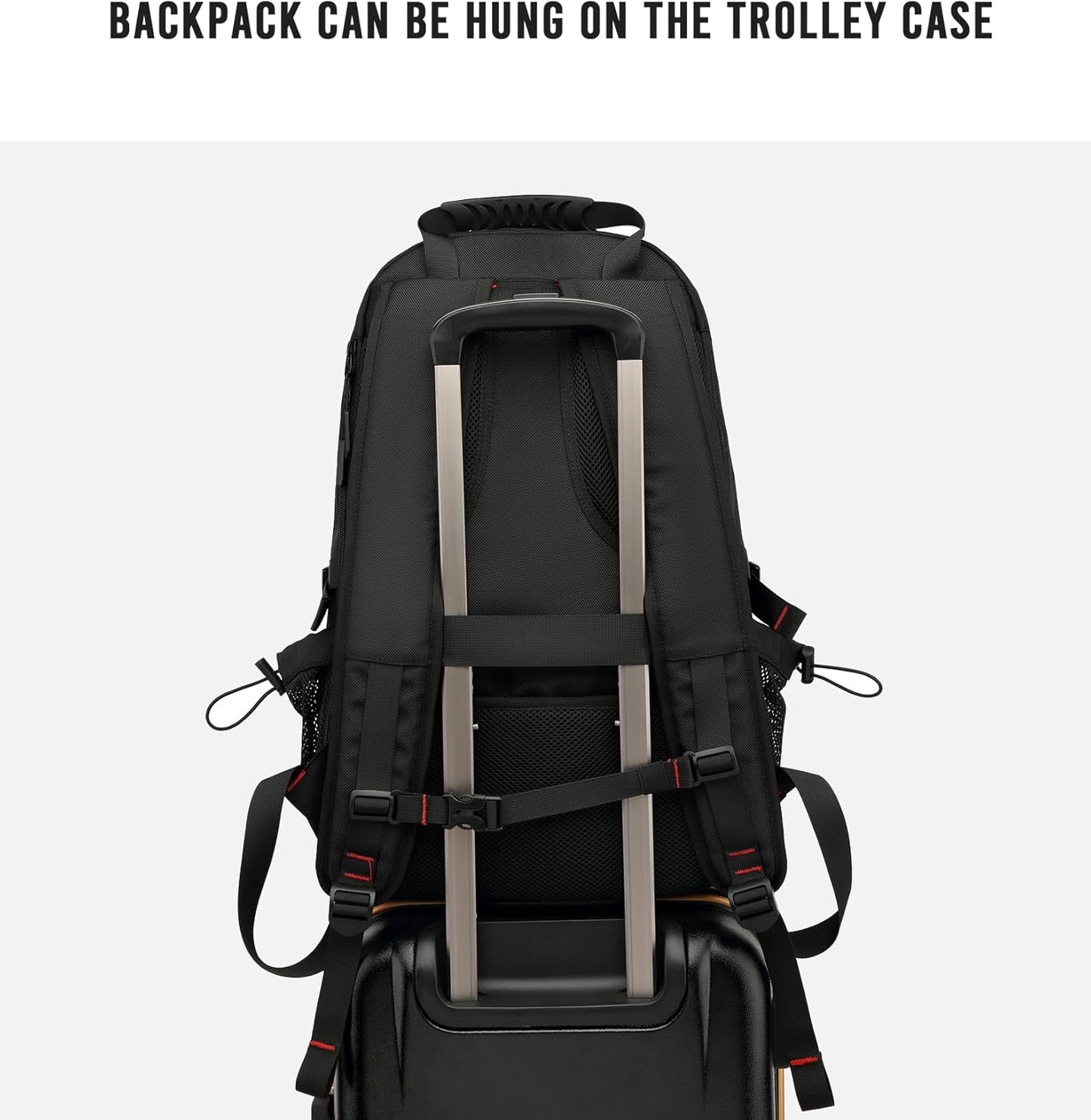 60L Wasserdichter Reise-Laptop-Rucksack mit USB und Schuhfach