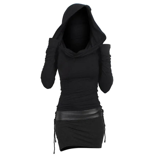 Lässiges & Bequemes Kapuzenkleid mit Langarm – Selina