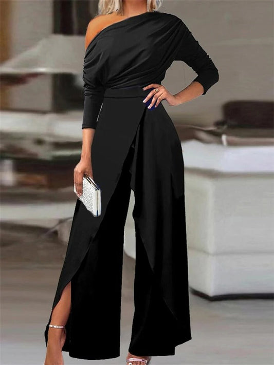 One-Shoulder Jumpsuit mit Rüschen - Valerie