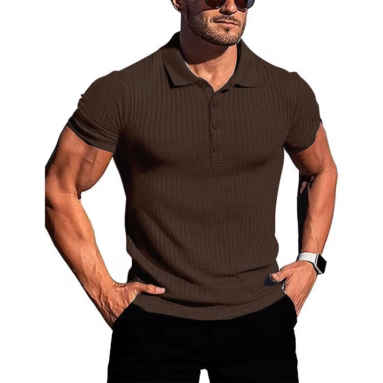 Bequem & Stilvoll Atmungsaktives Herren Poloshirt mit Knopfleiste – Nevan