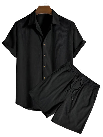 Trendige Herren Sommer-Set mit Streifenlook - StrandStil