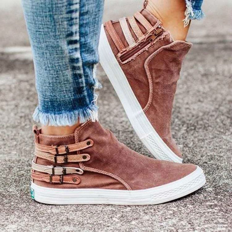 LotjesSneaks I Slip On Canvas Turnschuhe Für Frauen