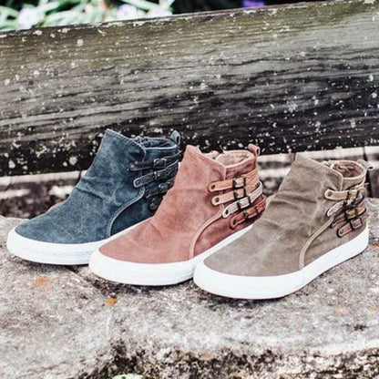 LotjesSneaks I Slip On Canvas Turnschuhe Für Frauen