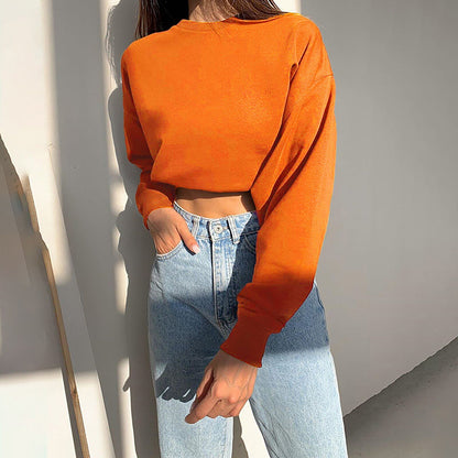 CiaranSweater I Crop Langarmpullover für Frauen - Fiadora