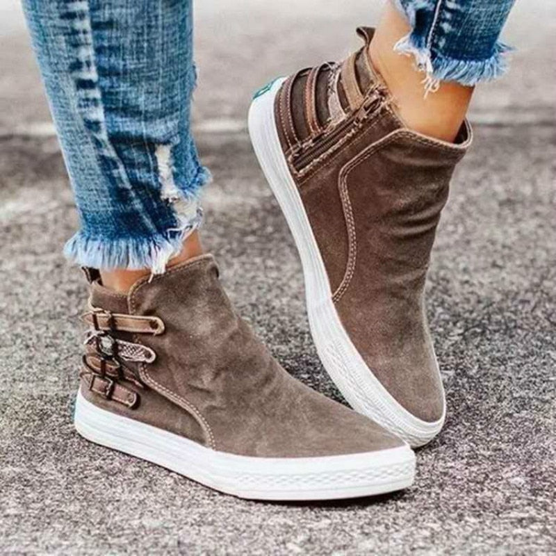 LotjesSneaks I Slip On Canvas Turnschuhe Für Frauen